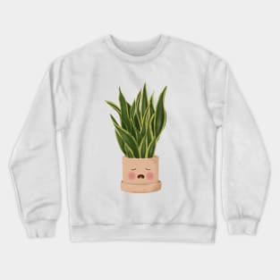 Cute Plant Illustration, Snake Plant 2 Crewneck Sweatshirt